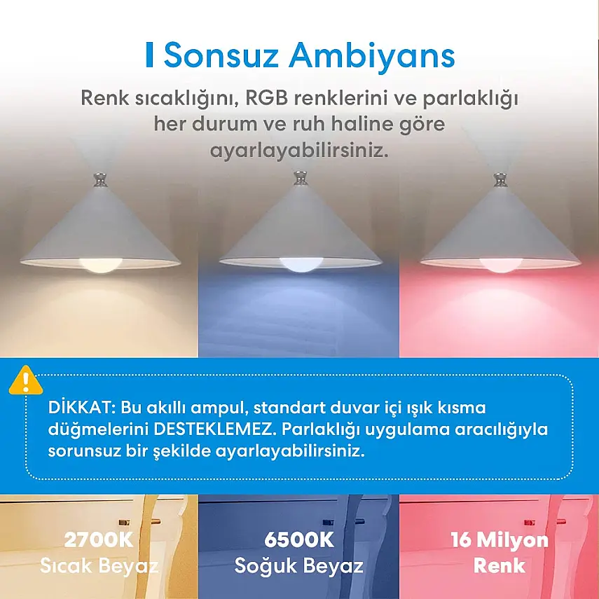 Akıllı Wi-Fi LED Ampul - 3