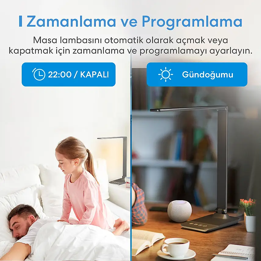 Akıllı Wi-Fi LED Masa Lambası - 7