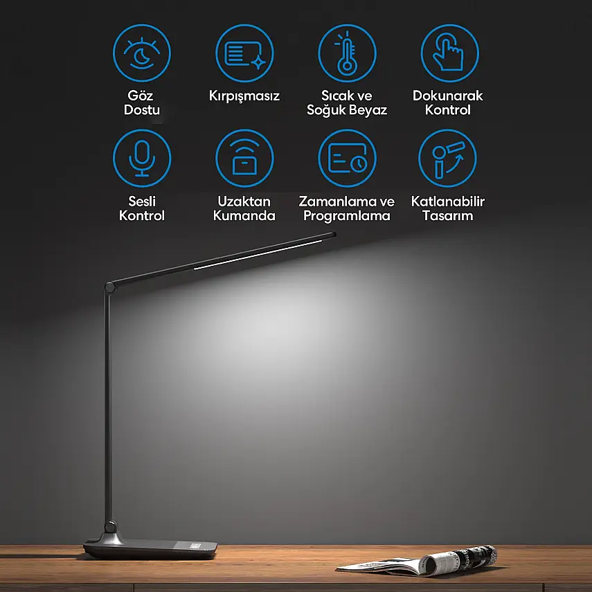 Akıllı Wi-Fi LED Masa Lambası - 5