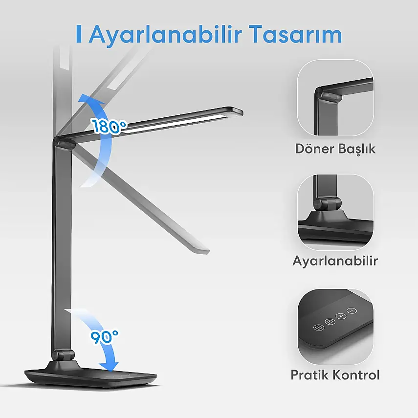 Akıllı Wi-Fi LED Masa Lambası - 4