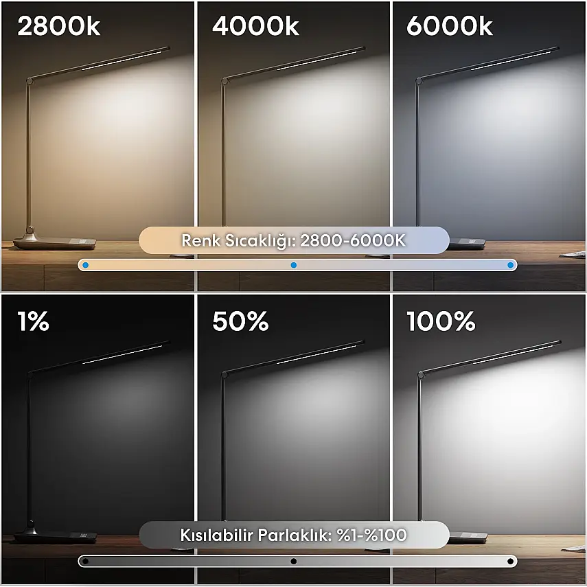 Akıllı Wi-Fi LED Masa Lambası - 3