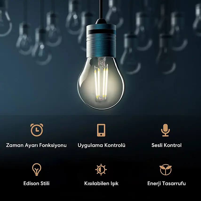 Akıllı Wi-Fi Ayarlı LED Ampul - 6