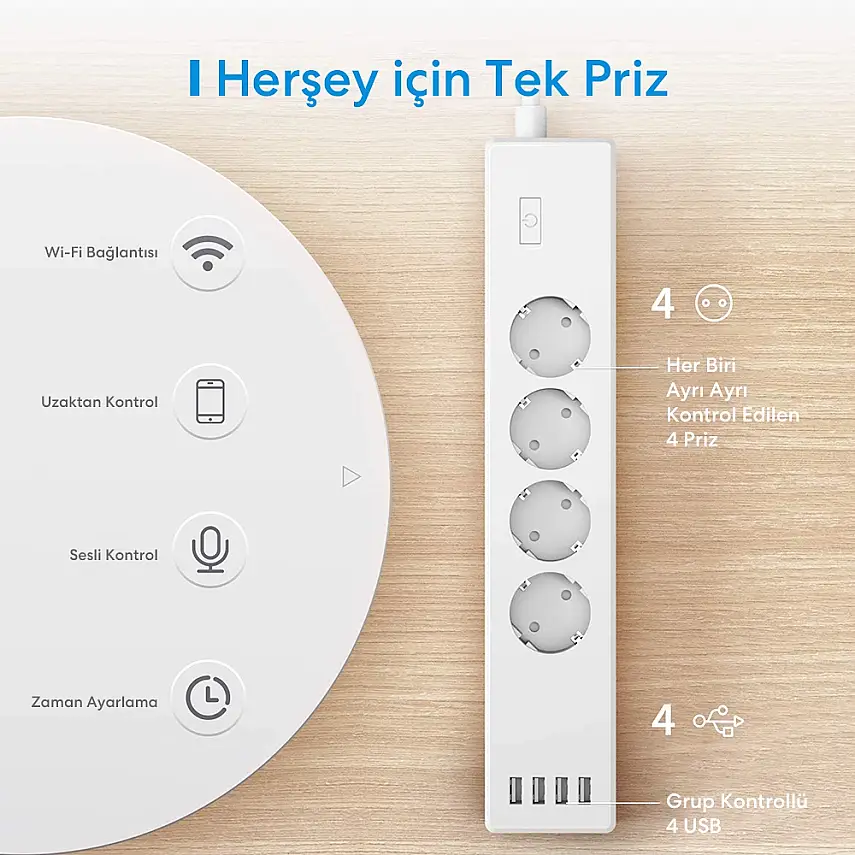 Akıllı Wi-Fi Gerilim Koruyucu Priz - 2