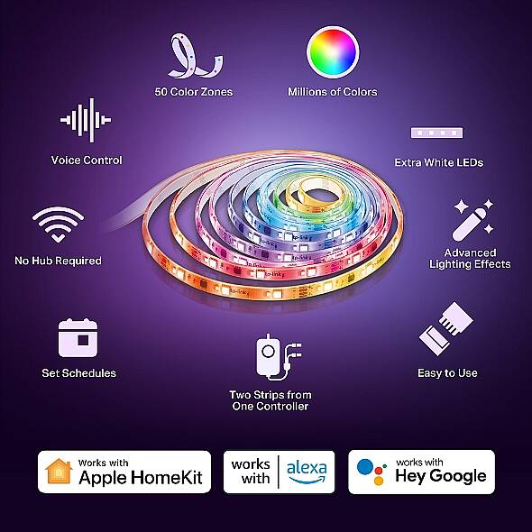 Akıllı Wi-Fi Işık Şeridi, Çok Renkli | Tapo L930-10 - 8