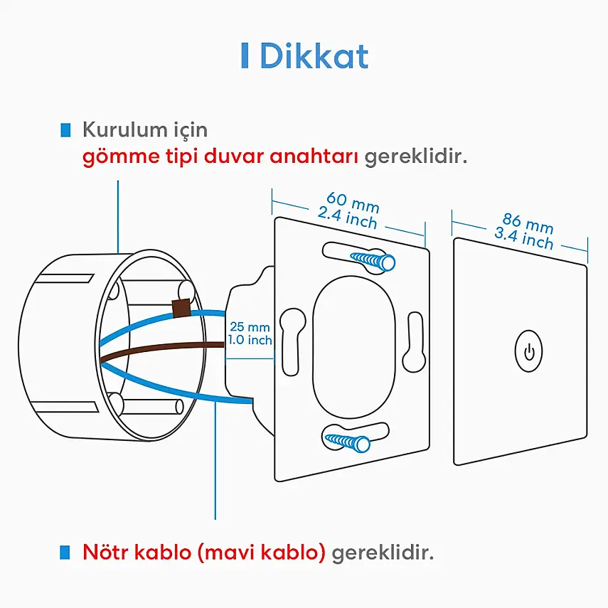 Akıllı Wi-Fi Duvar Anahtarı (Tek Yönlü) - 7