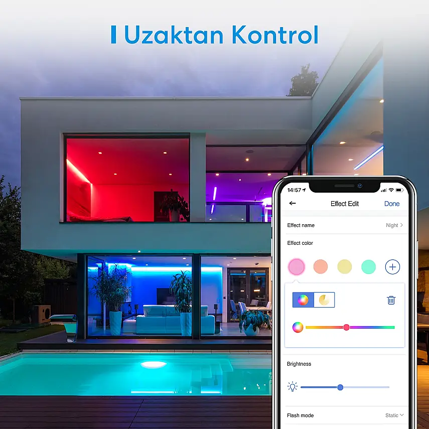 Akıllı Wi-Fi LED Şerit (5 Metre) - 8