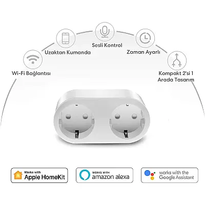 Akıllı Wi-Fi Priz (2’li) - 2