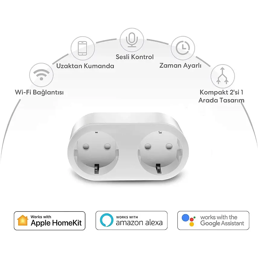 Akıllı Wi-Fi Priz (2’li) - 2