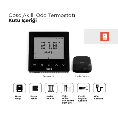 Akıllı Oda Termostatı Kablosuz Kombi Kontrolü - 5