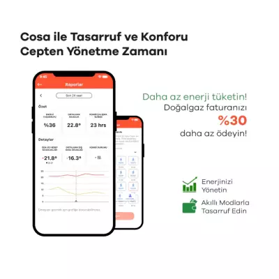 Akıllı Oda Termostatı Kablosuz Kombi Kontrolü - 3