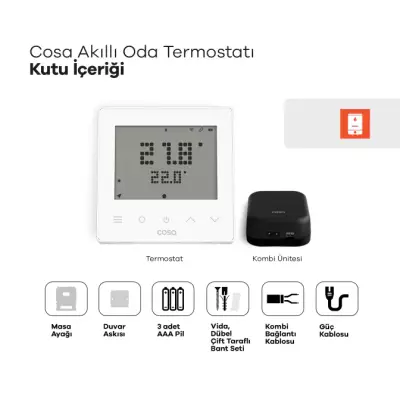 Akıllı Oda Termostatı Kablosuz Kombi Kontrolü - 11