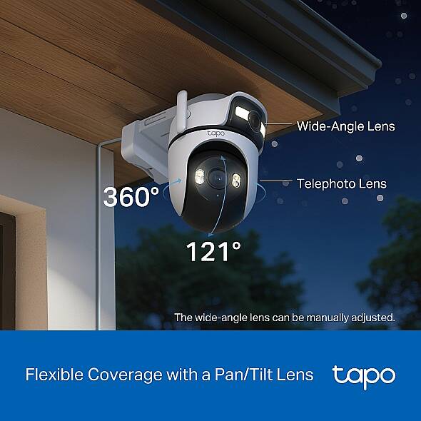 Dış Mekan Çift Lensli Pan/Tilt Güvenlik Kamerası | Tapo C545D - 5
