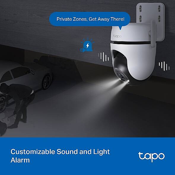 Dış Mekan Pan/Tilt Güvenlik Wi-Fi Kamera | Tapo C520WS - 6