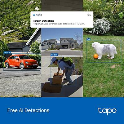 Dış Mekan Pan/Tilt Güvenlik Wi-Fi Kamerası | Tapo C560WS - 7