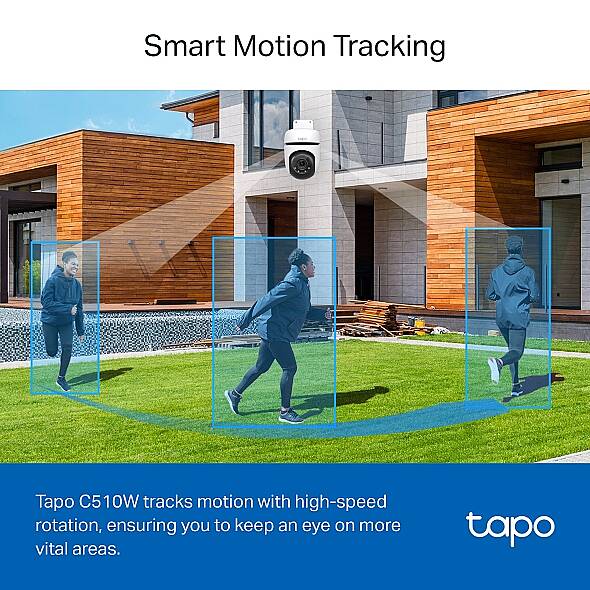 Dış Mekan Yatay ve Dikey Wi-Fi Güvenlik Kamerası | Tapo C510W - 4