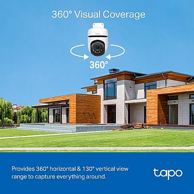 Dış Mekan Yatay ve Dikey Wi-Fi Güvenlik Kamerası | Tapo C510W - 5