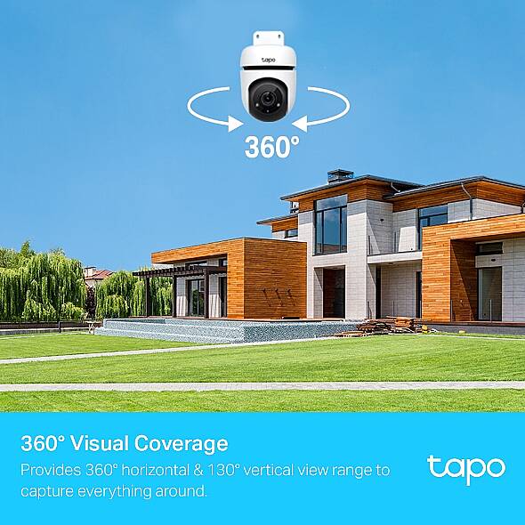 Dış Mekan Yatay/Dikey Wi-Fi Güvenlik Kamerası | Tapo C500 - 7