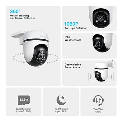 Dış Mekan Yatay/Dikey Wi-Fi Güvenlik Kamerası | Tapo C500 - 2