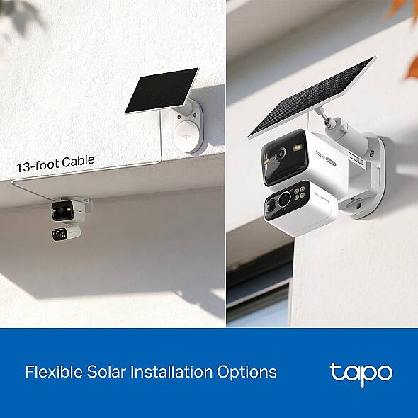 Güneş Enerjili Çift Lensli Pan/Tilt Güvenlik Kamerası Kiti | Tapo C645D KIT - 11