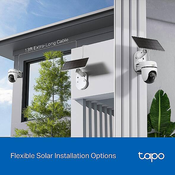 Güneş Enerjili Pan/Tilt Güvenlik Kamerası Kiti | Tapo C610 KIT - 12