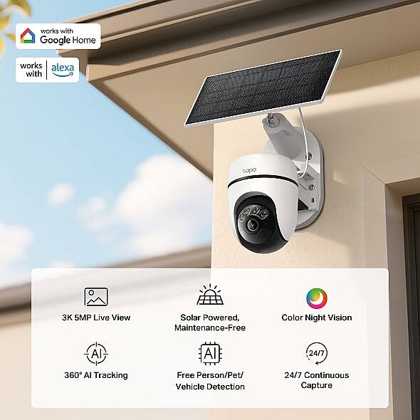 Güneş Enerjili Pan/Tilt Güvenlik Kamerası Kiti | Tapo C630 KIT - 15
