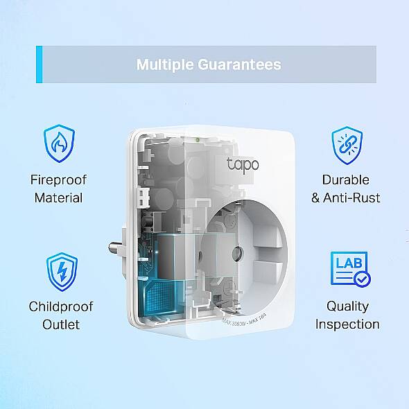 Mini Akıllı Wi-Fi Priz, Enerji İzleme | Tapo P110 - 3