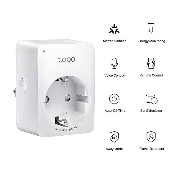 Mini Akıllı Wi-Fi Priz, Enerji İzleme | Tapo P110M - 3