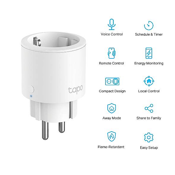 Mini Akıllı Wi-Fi Priz, Enerji İzleme | Tapo P115 - 3