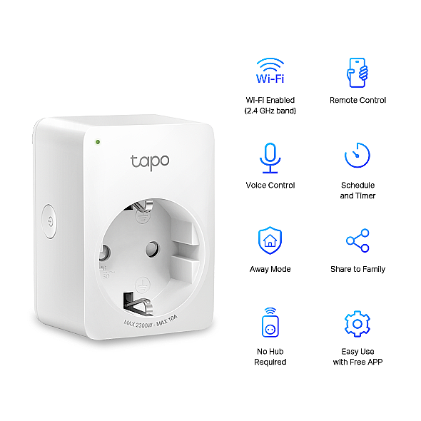 Mini Akıllı Wi-Fi Priz | Tapo P100 - 2