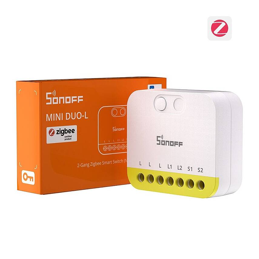Mini-ZB2GS-L Duo Nötrsüz ZigBee 2 Kanallı Akıllı Röle - 1