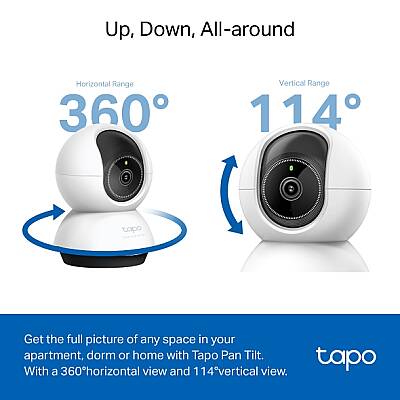Pan/Tilt AI Ev Güvenliği Wi-Fi Kamera | TC74 - 12