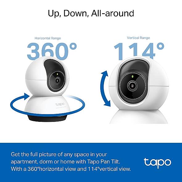 Pan/Tilt AI Ev Güvenliği Wi-Fi Kamera | TC74 - 12