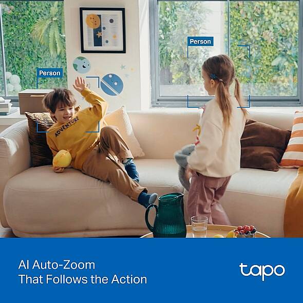 Pan/Tilt AI Ev Güvenlik Wi-Fi Kamera | Tapo C250 - 5
