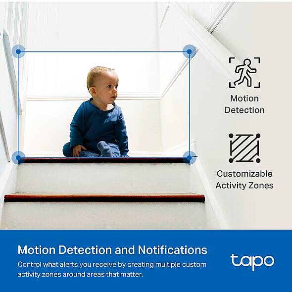 Pan/Tilt Yapay Zeka Destekli Ev Güvenliği Wi-Fi Kamerası | Tapo C222 - 6