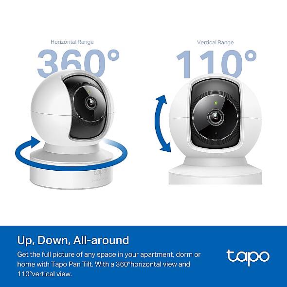 Pan/Tilt Yapay Zeka Destekli Ev Güvenliği Wi-Fi Kamerası | Tapo C222 - 3