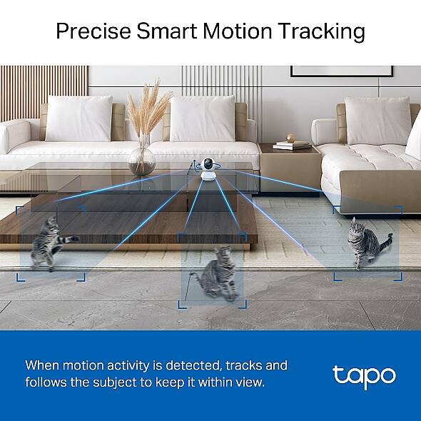 Pan/Tilt Yapay Zekalı Ev Güvenlik Wi-Fi Kamera | Tapo C230 - 4