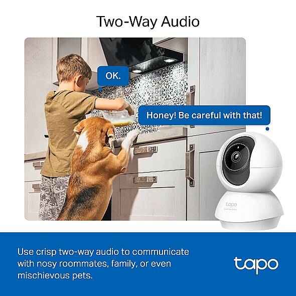 Pan/Tilt Yapay Zekalı Ev Güvenlik Wi-Fi Kamera | Tapo C230 - 7