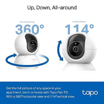 Pan/Tilt Yapay Zekalı Ev Güvenlik Wi-Fi Kamera | Tapo C230 - 8