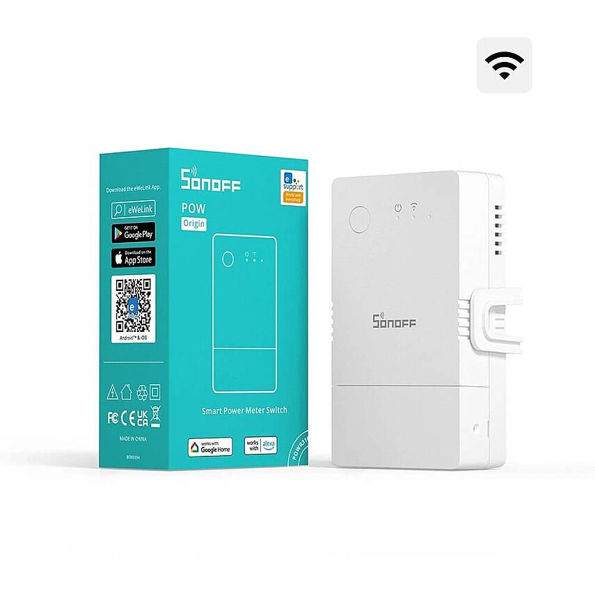 Pow R3 16A Akıllı Enerji Ölçer Röle - 1