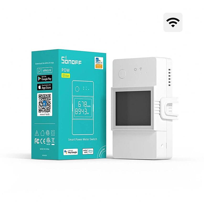 Pow R3 20A Dijital Ekranlı Akıllı Enerji Ölçer Röle - 1