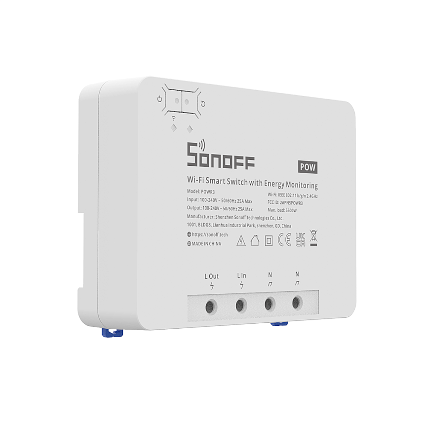 Pow R3 25A Akıllı Enerji Ölçer Röle - 4
