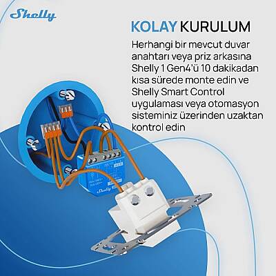 Shelly 1 Gen4 Akıllı Röle - 6