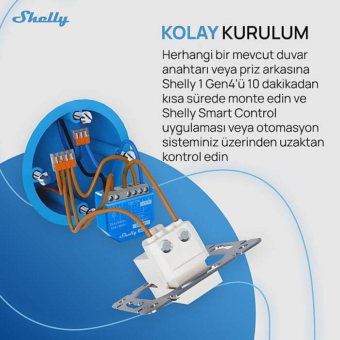 Shelly 1 Gen4 Akıllı Röle - 6