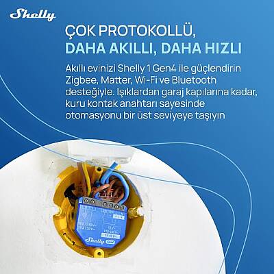 Shelly 1 Gen4 Akıllı Röle - 8