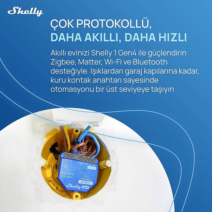 Shelly 1 Gen4 Akıllı Röle - 8