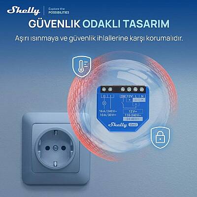 Shelly 1 Mini Gen3 Akıllı Röle - 6