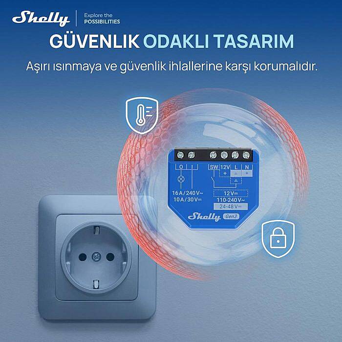 Shelly 1 Mini Gen3 Akıllı Röle - 6