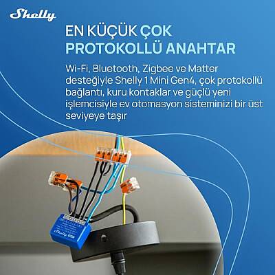 Shelly 1 Mini Gen4 Akıllı Röle - 8