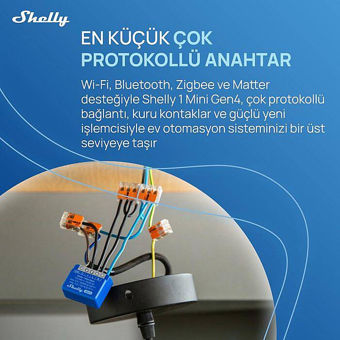 Shelly 1 Mini Gen4 Akıllı Röle - 8