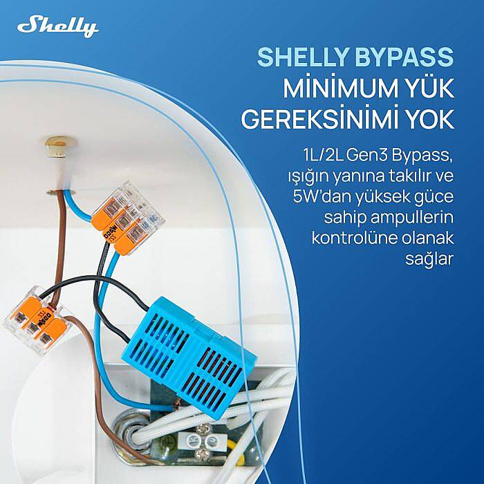Shelly 1L Gen3 Nötrsüz Akıllı Röle - 3